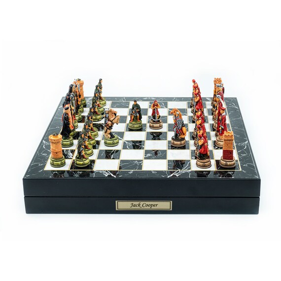 King Arthur Chess Set 36cm 14 Themed Chess Set 