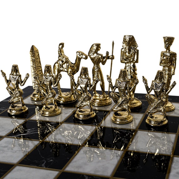 Custom Metal Chess Set Greek Mythology Roman Archer Metal 