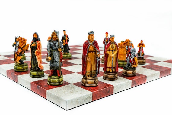 King Arthur Chess Set 36cm 14 Themed Chess Set 