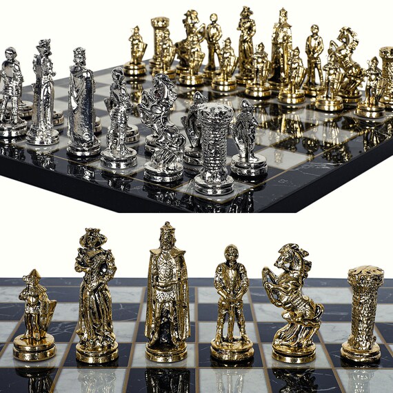 Hey! Play! Chess Set with Folding Wooden Board-Beginner'S Portable