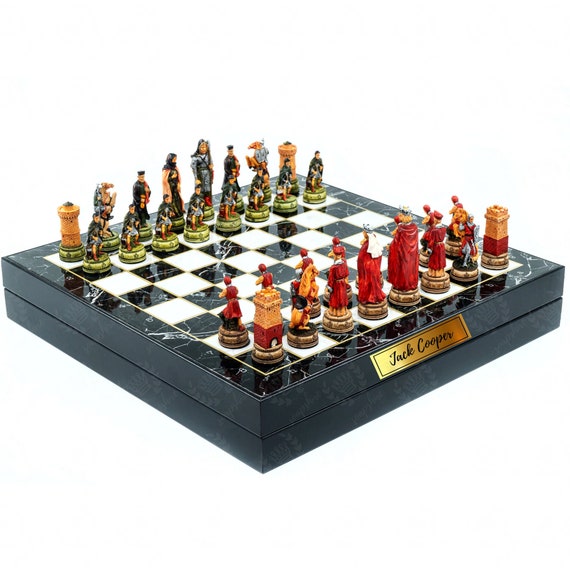 King Arthur Chess Set 36-41 Cm / 14-16 Historical Ancient 