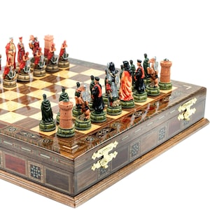 OFFICIAL Chess Federation of Canada Chess Set with Vinyl Mat in Tube -  Vintage