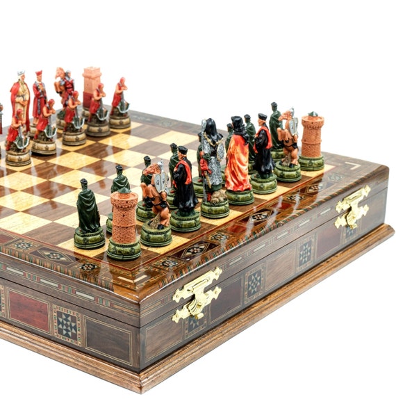 Chess Set Medieval Historical Chess Set Roman Army Chess