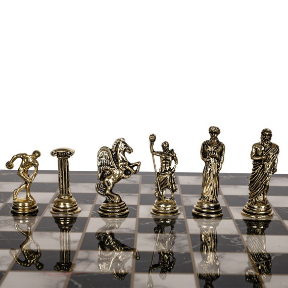 The Roman Three Player Chess Set & Board