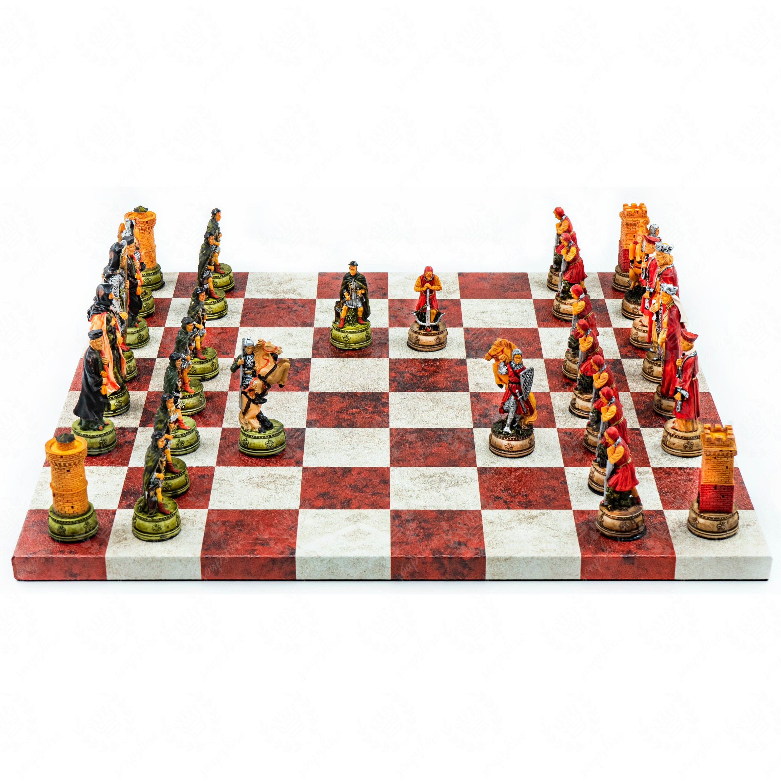 King Arthur Chess Set 36-41 Cm / 14-16 Historical Ancient 