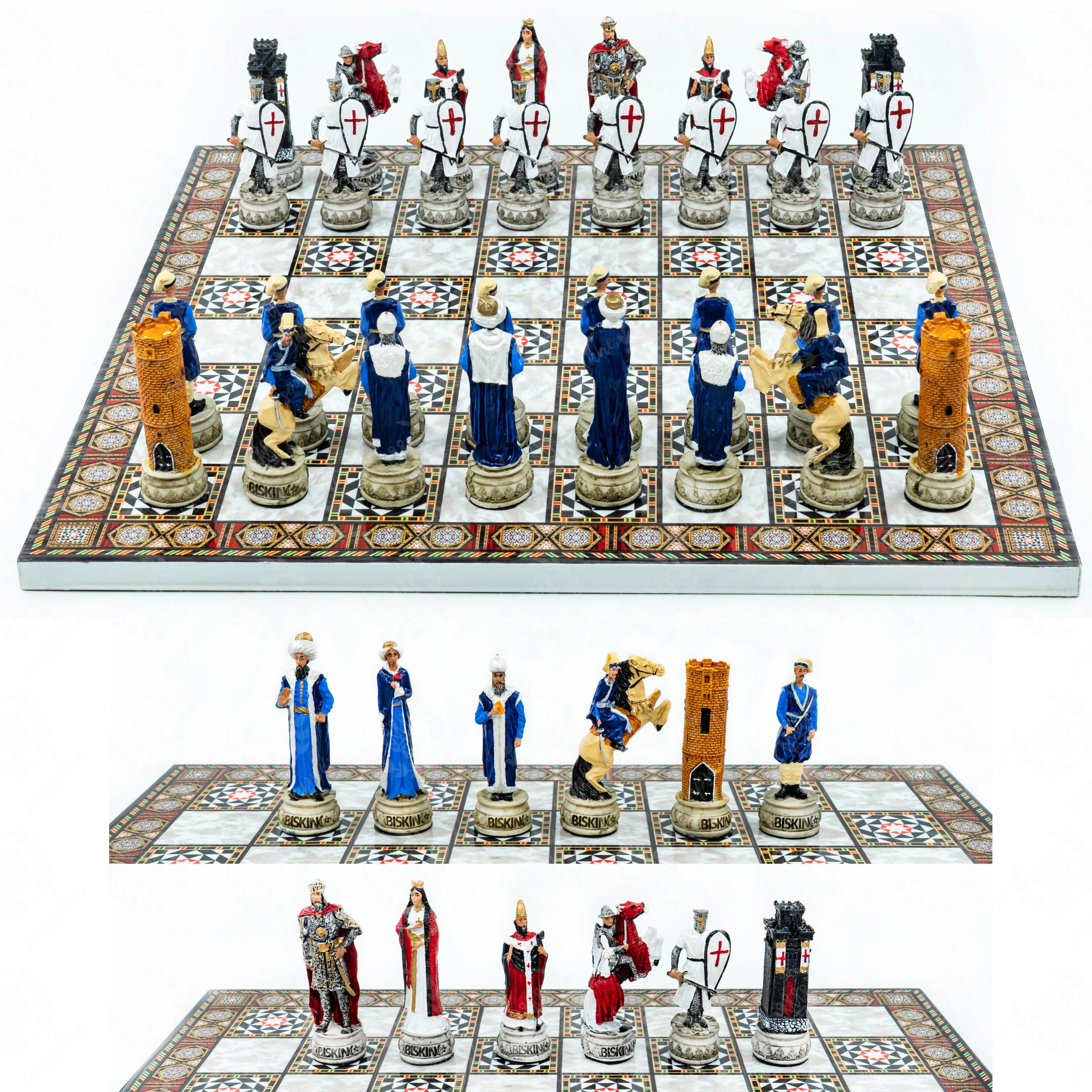 King Arthur Chess Set 36cm 14 Themed Chess Set 