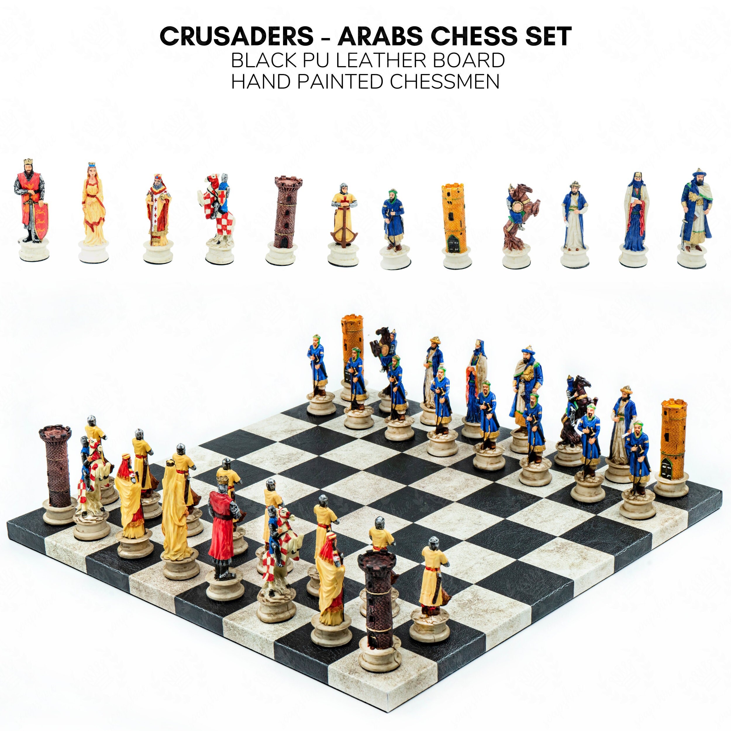 My new custom (ordered & painted) chess set - Chess Forums 