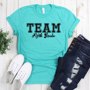 Lehrer Shirts, Grade Level TEAM T-Shirt, Sport Thema, TEAM Shirts