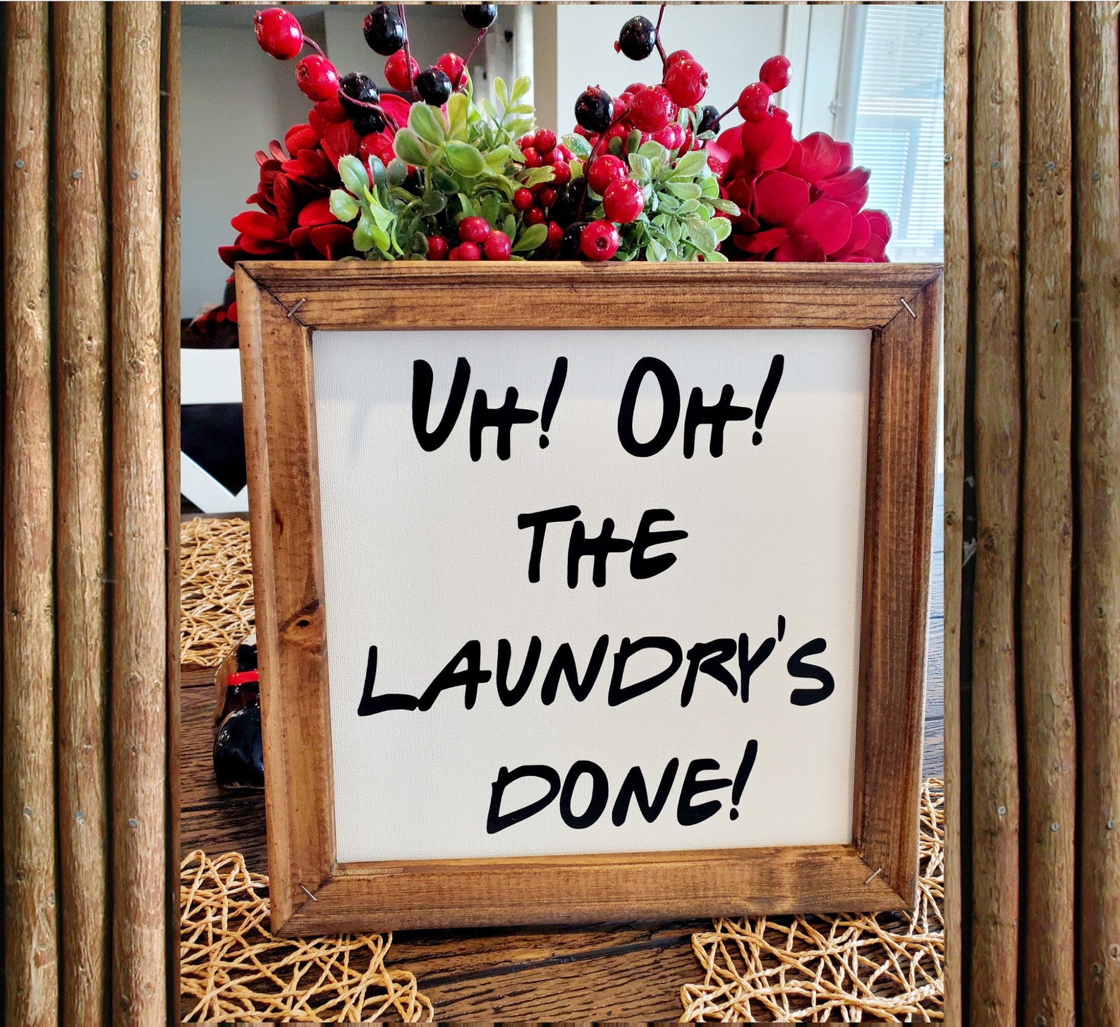 Cartel de la lavandería la lavandería está hecha | Etsy