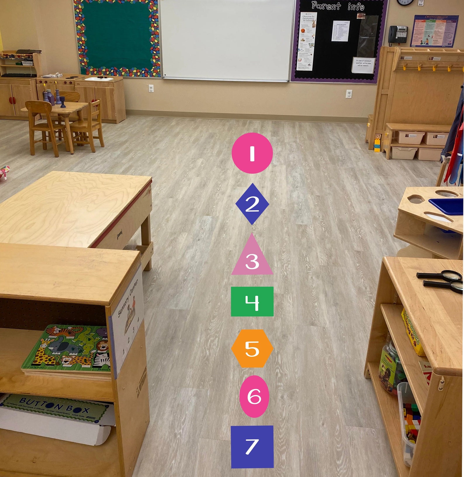 Line up Spots. Shapes Vinyl Classroom Floor Spots and Job Etsy