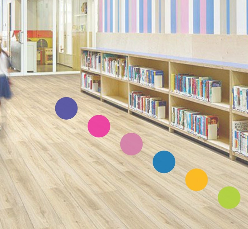 Line up Spots. Shapes Vinyl Classroom Floor Spots and Job Etsy