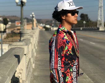 camisa versace bruno mars 24k