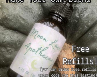 Customizable Flower Essence Blend: Bach & FES, 1oz Tincture (Free Refills)
