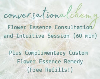 60-Min Flower Essence Consultation: Intuitive Session plus 2 Custom Remedies