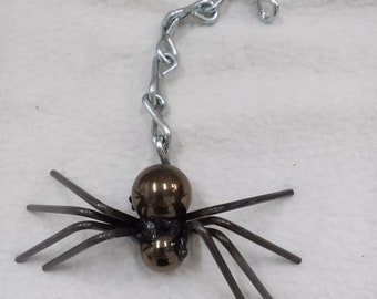 Metal welded spider, spider art, arachnids, arachnid art