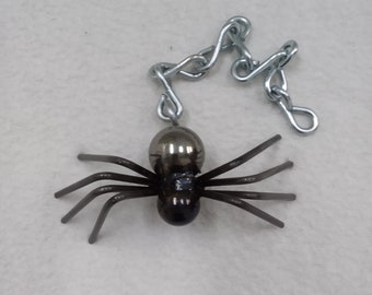 Metal welded spider, spider art, arachnids, arachnid art