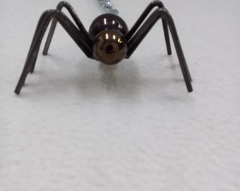 Metal welded spider, spider art, arachnids, arachnid art