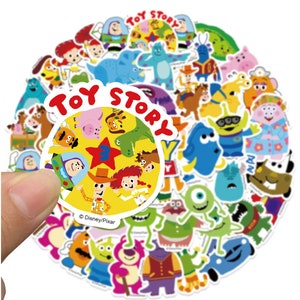 Cute Disney Character Toy Story Cartoon Vinyl Stickers Aesthetic Laptop Car Mix Anime Sticker Kid Toy #36