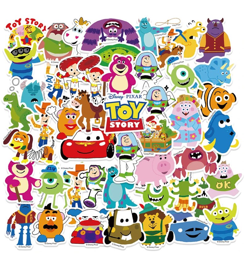 Disney Pixar Character Sticker Pack | Waterproof Vinyl Decals #36 - Etsy