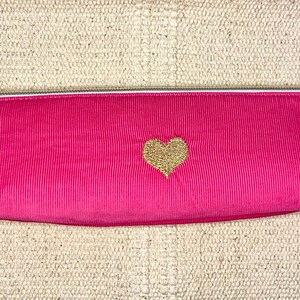 Pochette à crayons. Étui à crayons en velours côtelé. Sac minimaliste.