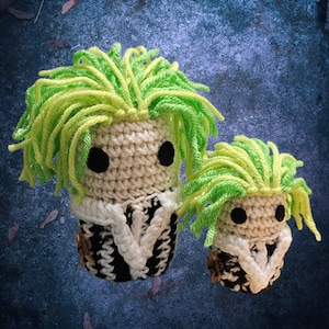 PDF Muñeca Poltergeist de crochet My Horror Buddy (2 tamaños)