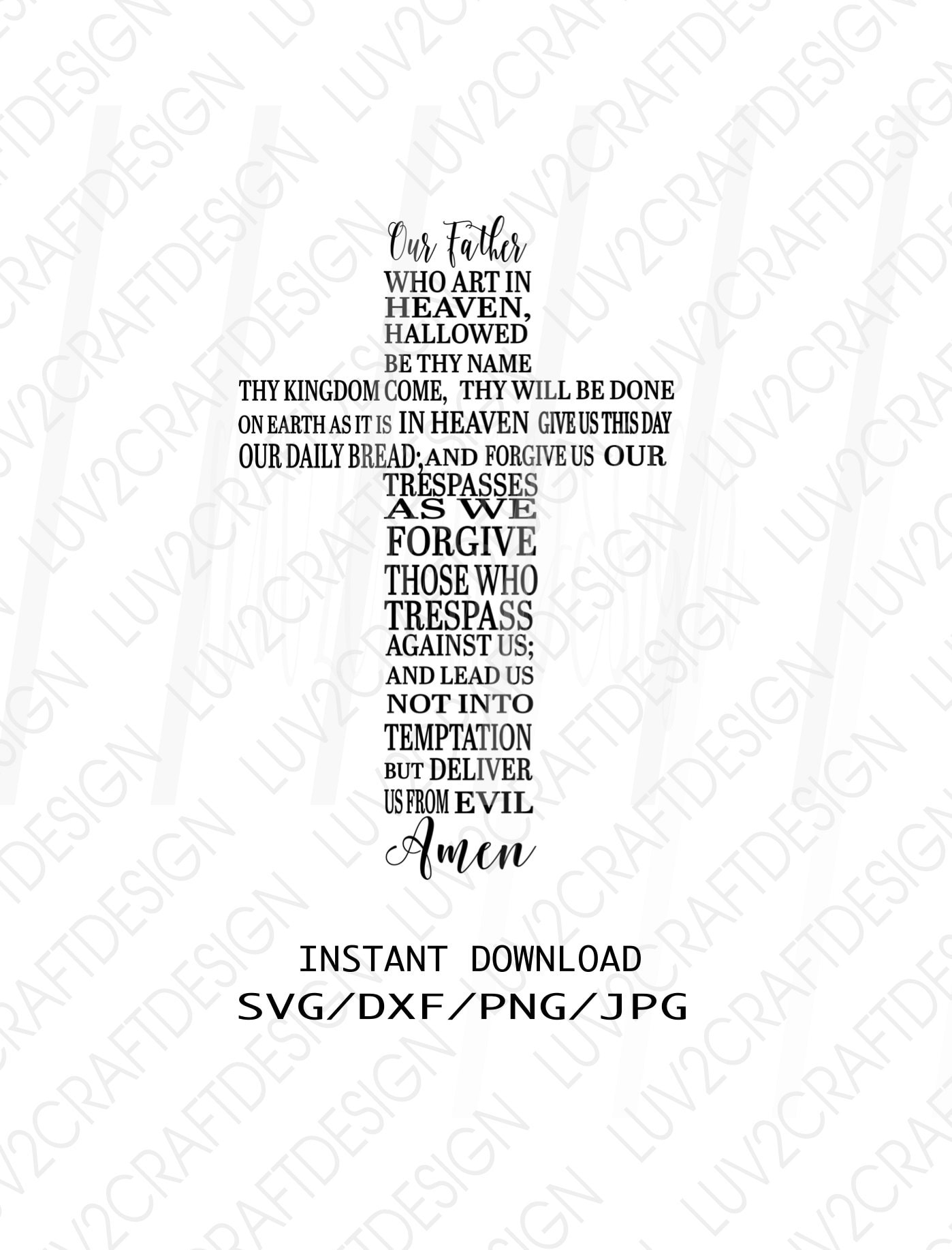 Free Free 269 Our Father Prayer Svg SVG PNG EPS DXF File
