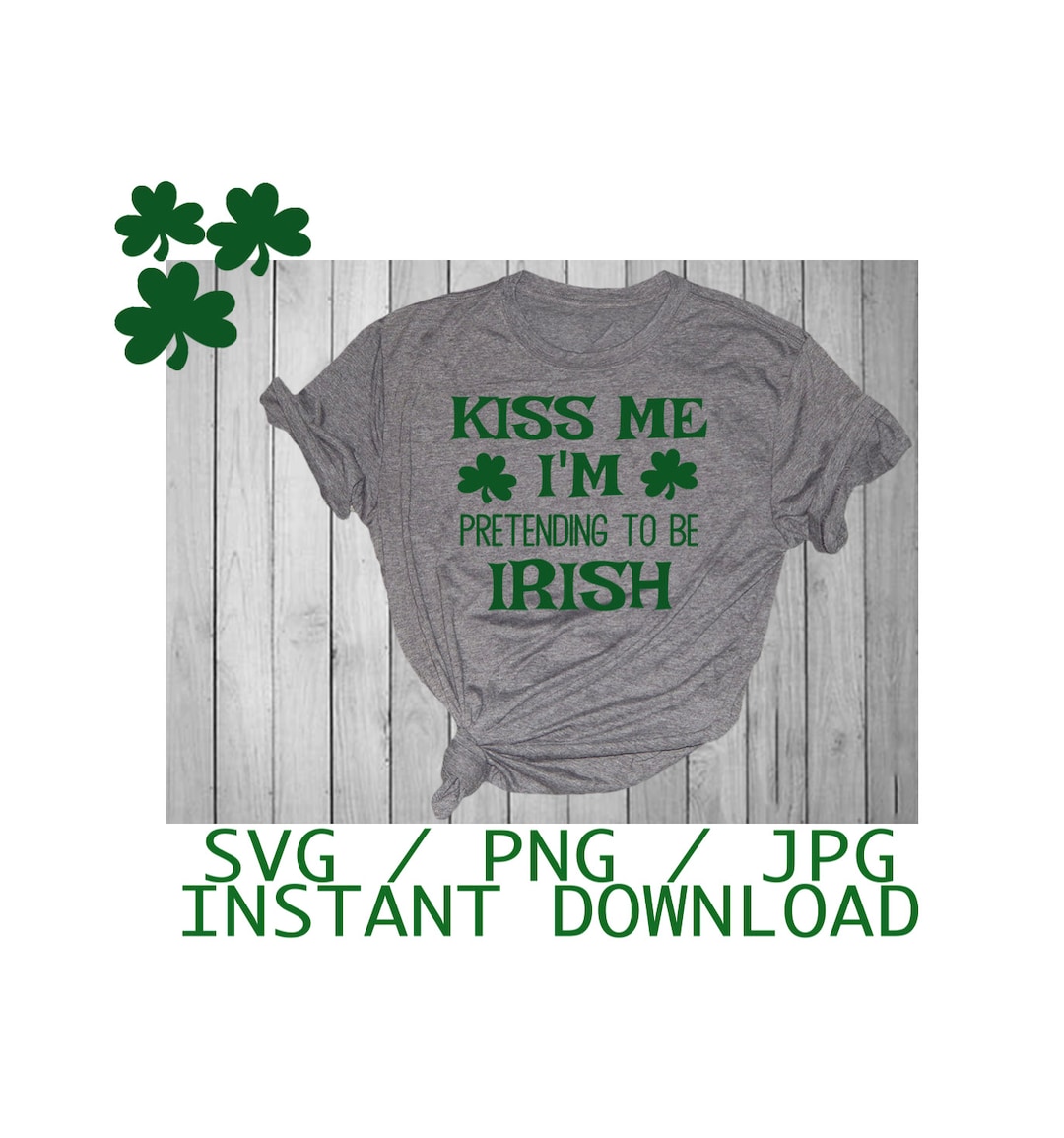 KISS ME IM IRISH Semi Sublimated Grey Hoodie KISS ME IM IRISH Semi Sublimated Grey Hoodie