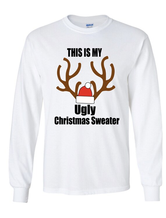 Brutto maglione di Natale in formato SVG, renna in formato SVG