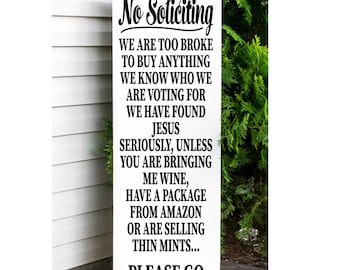 porch sign svg, no soliciting svg,  SVG/JPG/PNG/ -This is a digital download, no physical item will be shipped