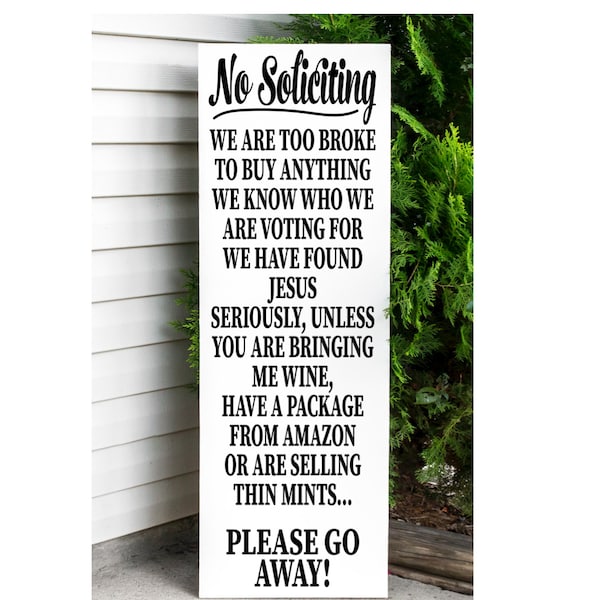 porch sign svg, no soliciting svg,  SVG/JPG/PNG/ -This is a digital download, no physical item will be shipped