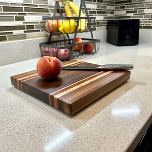 Handmade wood cutting board for chefs, home cooking, and everyday use. Perfect holiday gift