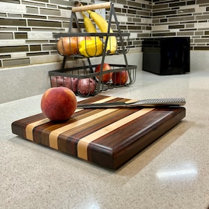 Handmade wood cutting board for chefs, home cooking, and everyday use. Perfect holiday gift