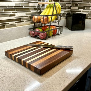 Handmade wood cutting board for chefs, home cooking, and everyday use. Perfect holiday gift