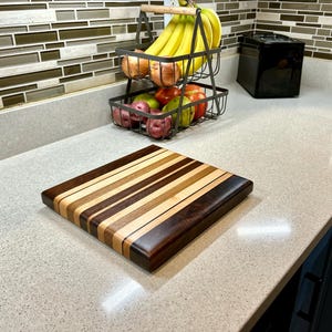 Handmade wood cutting board for chefs, home cooking, and everyday use. Perfect holiday gift