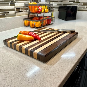 Handmade wood cutting board for chefs, home cooking, and everyday use. Perfect holiday gift
