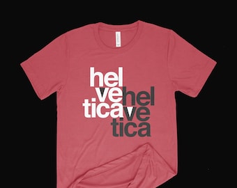 Helvetica Typografie Design T-Shirt