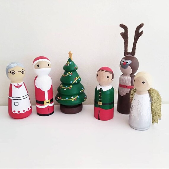 santa peg doll
