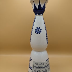 Clase azul bottle tequila reposado no Anejo no don julio handmade ceramic art like glass decorative decanter carafe Christmas present gift image 6