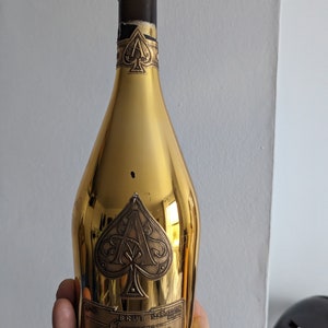 Ace of spades champagne bottle 750ml gold Armand de brignac empty decorative