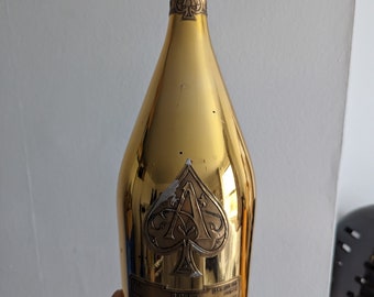 Bouteille de champagne Ace of Spade magnum 1,5L or Armand de Brignac vide décorative grande