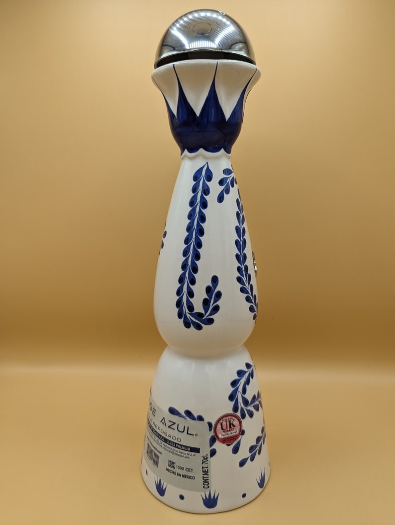 Clase azul bottle tequila reposado no Anejo no don julio handmade ceramic art like glass decorative decanter carafe Christmas present gift image 5