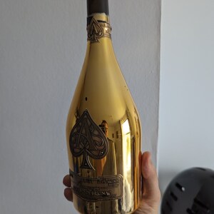 Bouteille de champagne Ace of Spade 750 ml or Armand de Brignac vide décorative image 3