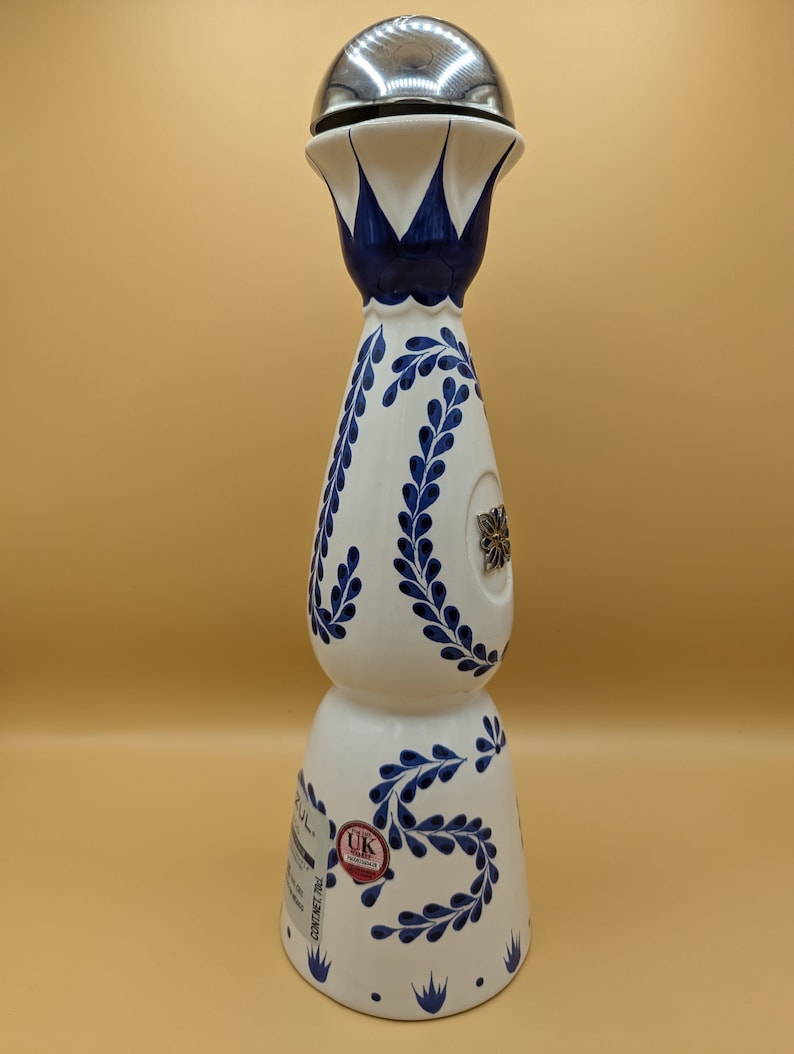 Clase azul bottle tequila reposado no Anejo no don julio handmade ceramic art like glass decorative decanter carafe Christmas present gift image 4