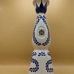 Clase azul bottle tequila reposado no Anejo no don julio handmade ceramic art like glass decorative decanter carafe Christmas present gift image 1