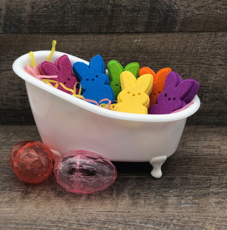 EASTER BUNNY Bath Bomb Set Bath Bomb 6pack Scented Bath Etsy
