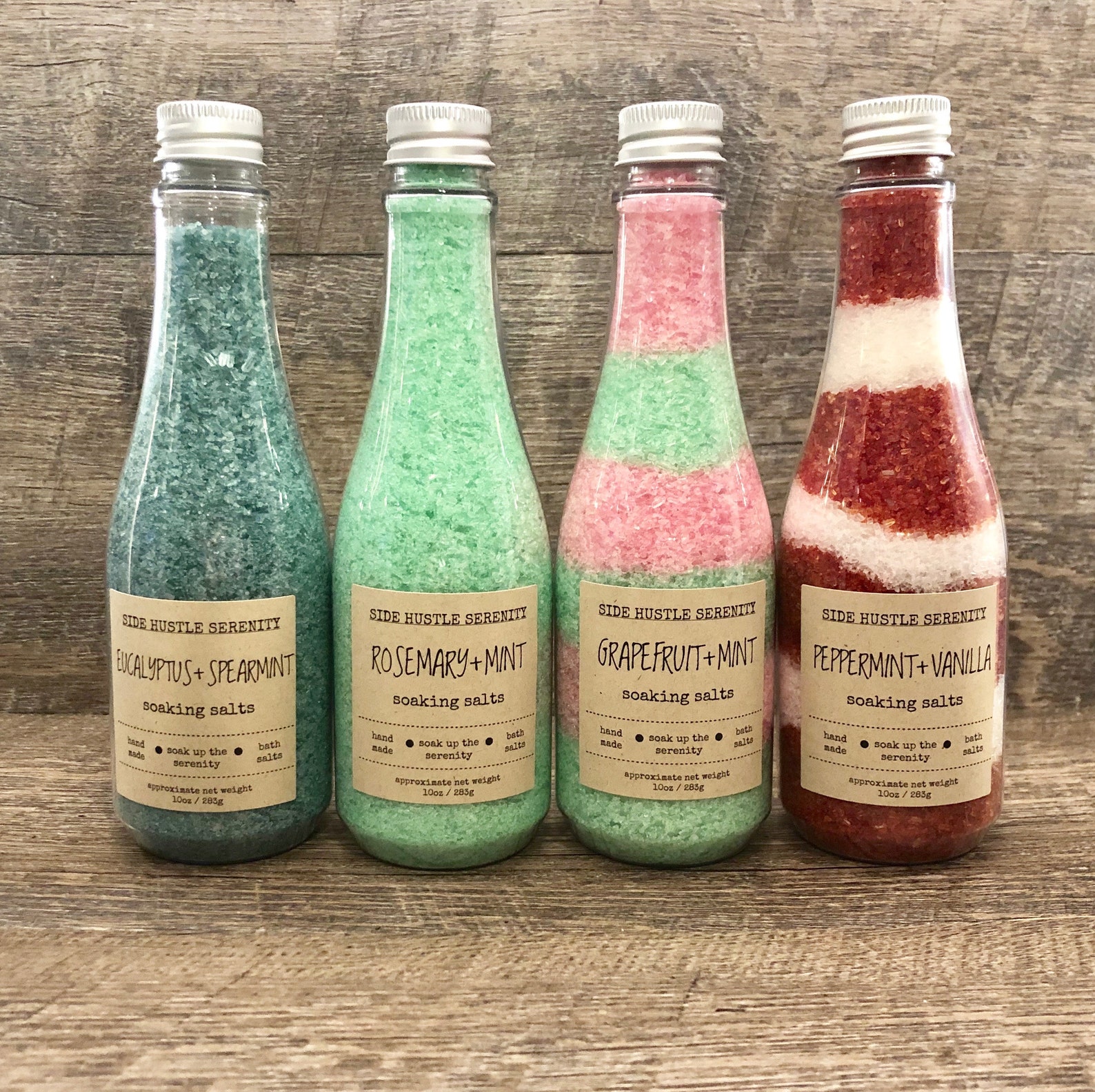 Rosemary Mint Bath Soaking Salts Dead Sea Salt Soak Etsy