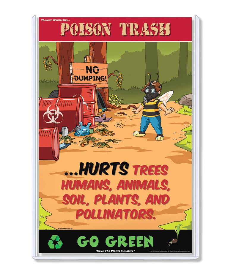 Environmental Posters Poison Trash Toxic Waste Dangers To Etsy