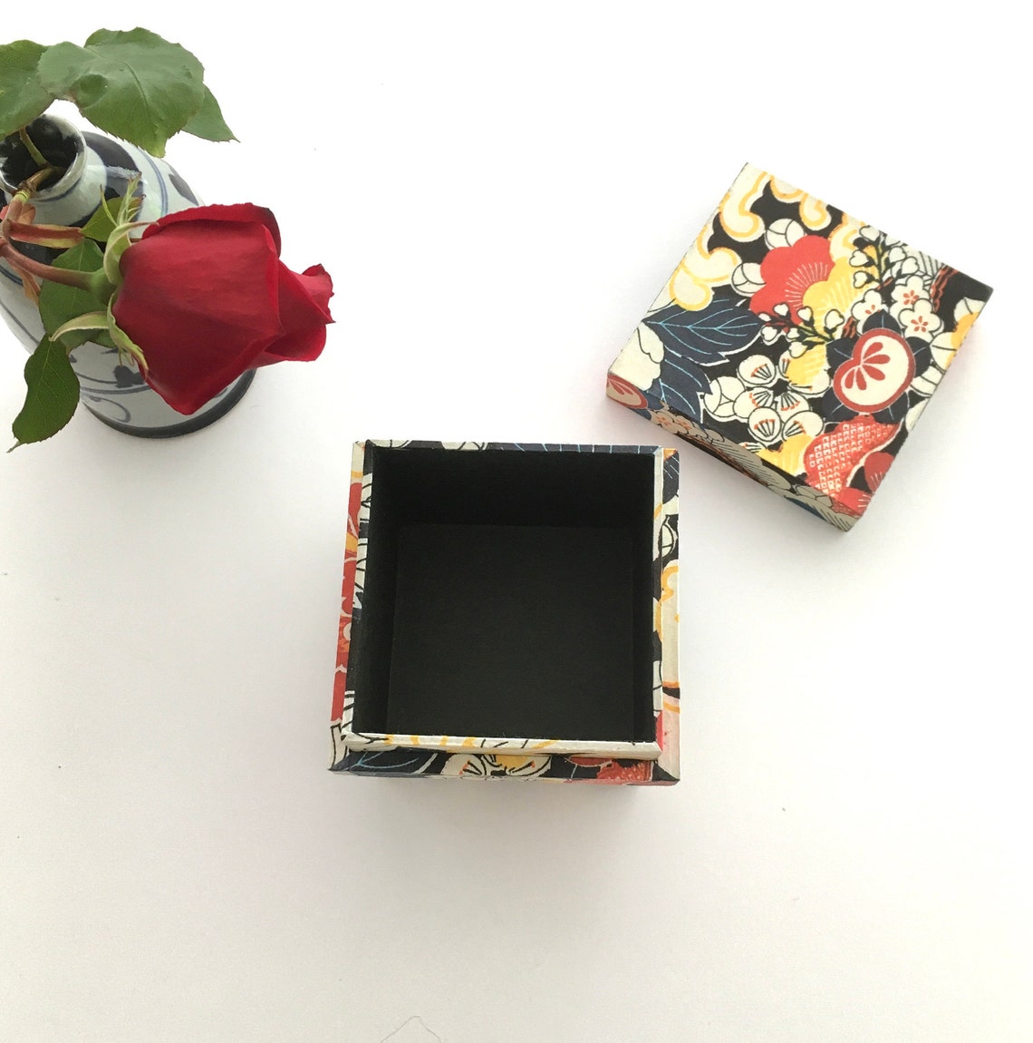 Handmade Japanese jewellery box 10cmx 10cm x 8.5cm | Etsy