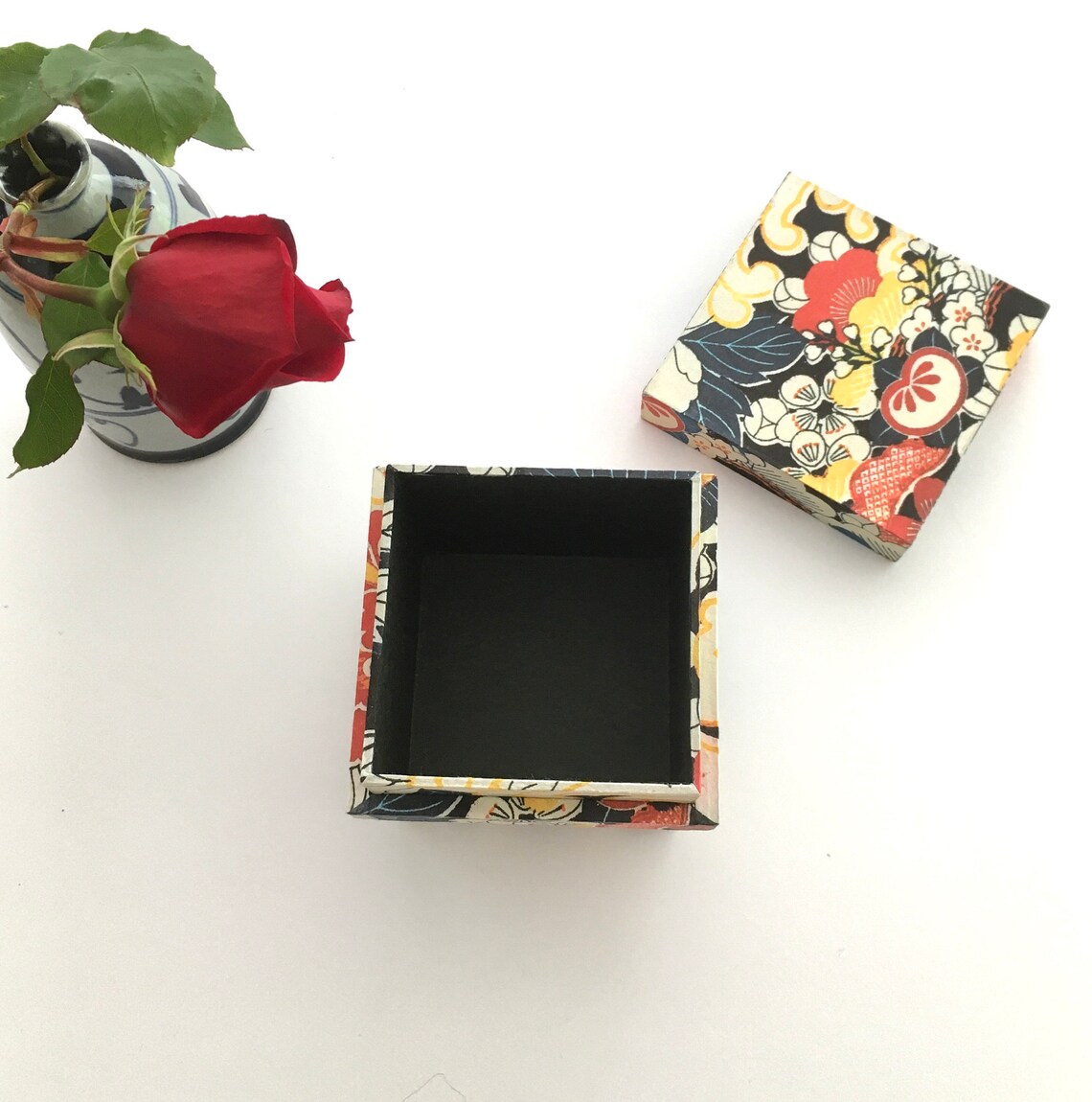 Handmade Japanese jewellery box 10cmx 10cm x 8.5cm Etsy
