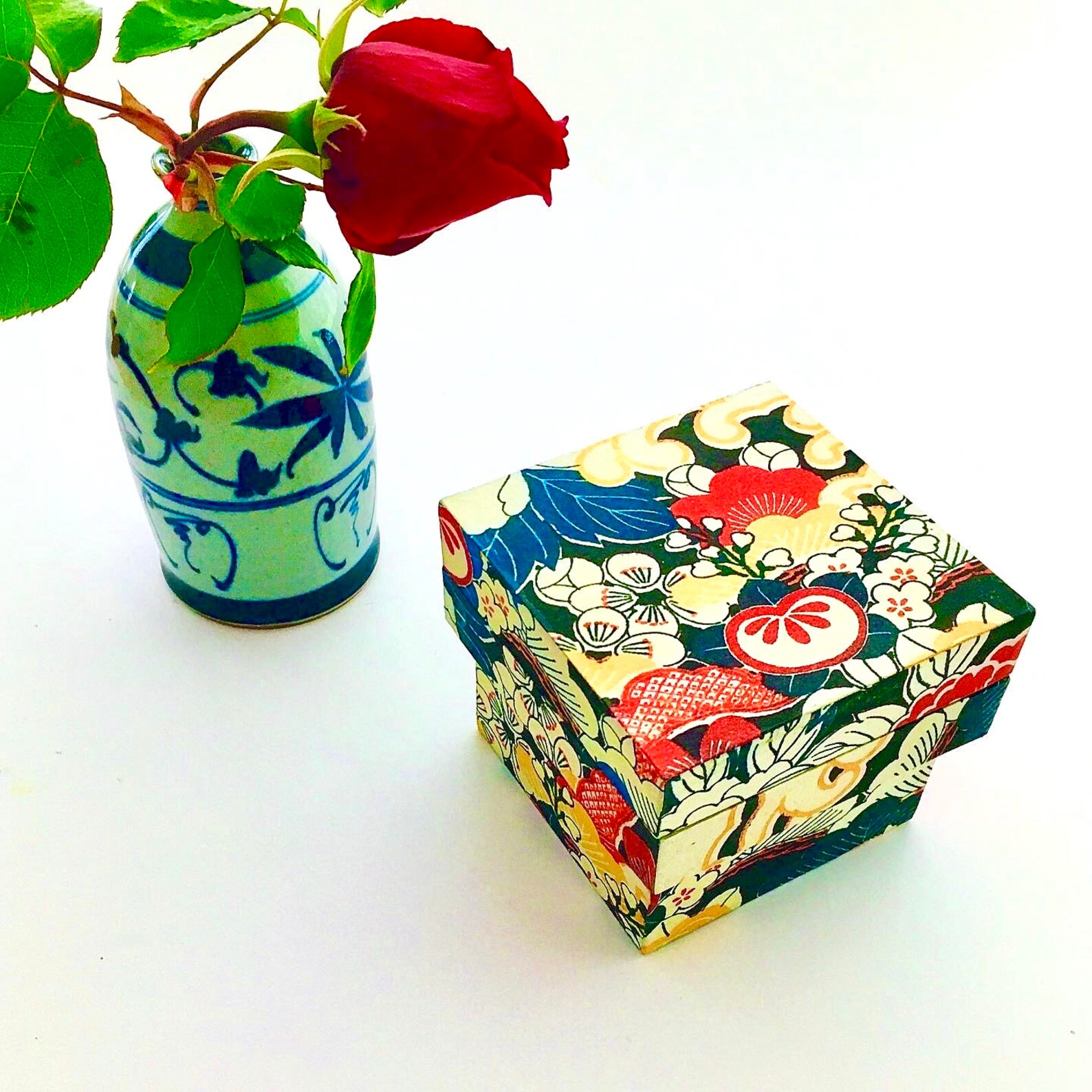 Handmade Japanese jewellery box 10cmx 10cm x 8.5cm Etsy